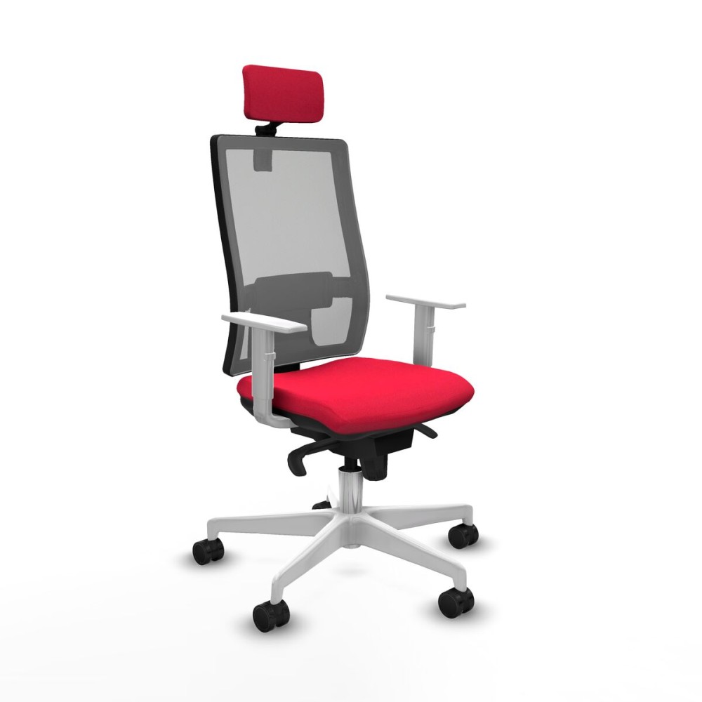 Office Chair with Headrest Horna Piqueras y Crespo 4B026N2 Red