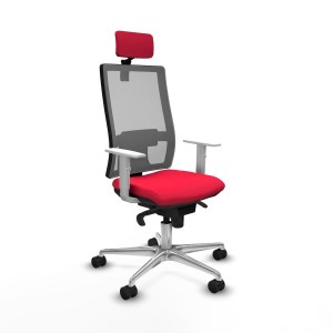 Office Chair with Headrest Horna Piqueras y Crespo 4B086N2 Red