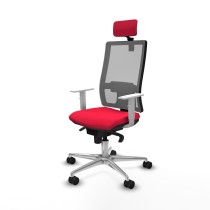 Office Chair with Headrest Horna Piqueras y Crespo 4B086N2 Red