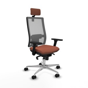 Bürostuhl mit Kopfstütze Horna Piqueras y Crespo 3D086N2 Braun