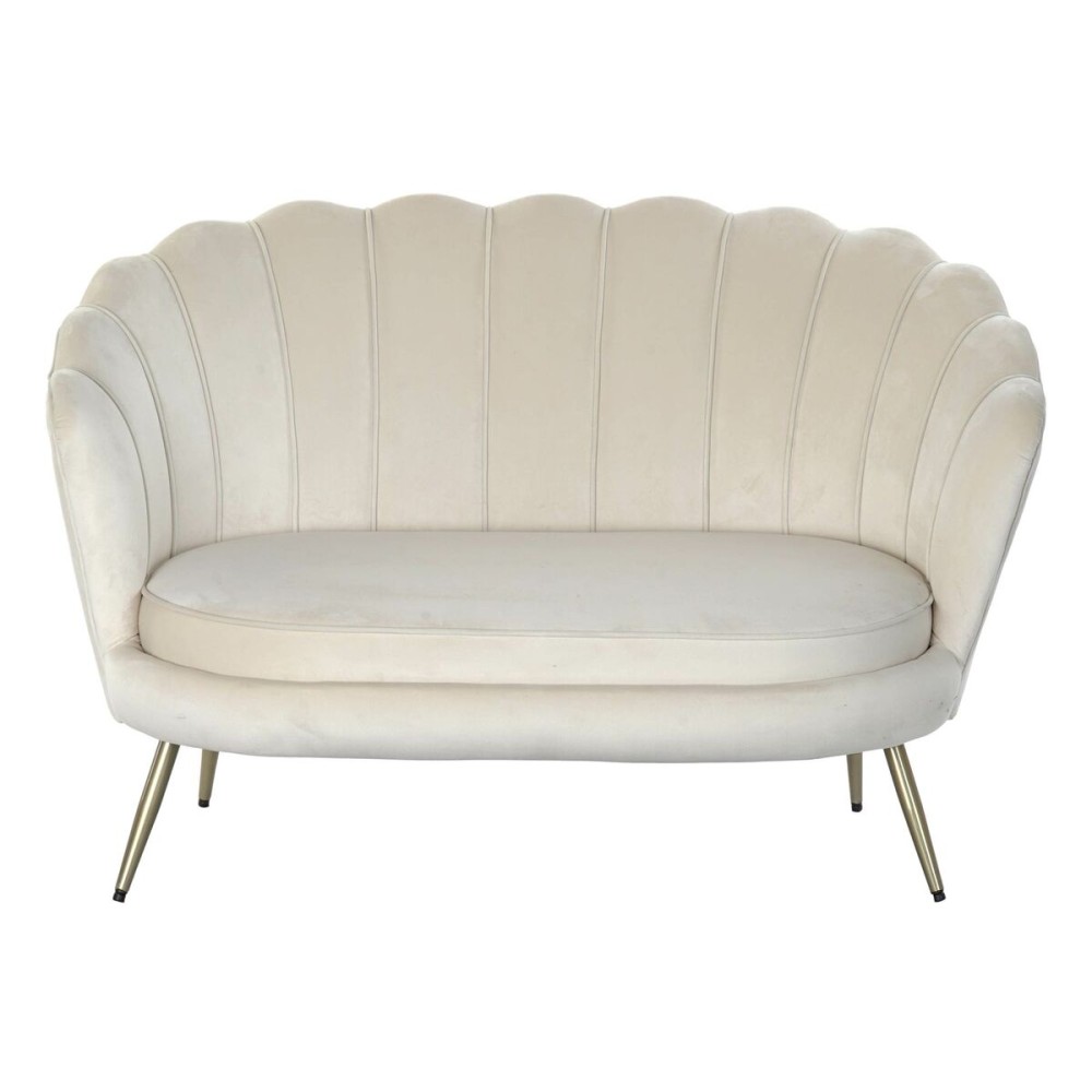 Canapé Home ESPRIT Crème 130 x 77 x 83 cm