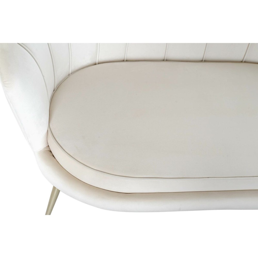 Canapé Home ESPRIT Crème 130 x 77 x 83 cm