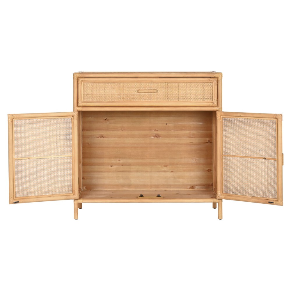 Buffet Home ESPRIT Marron Clair Rotin Sapin 100 x 40 x 100 cm