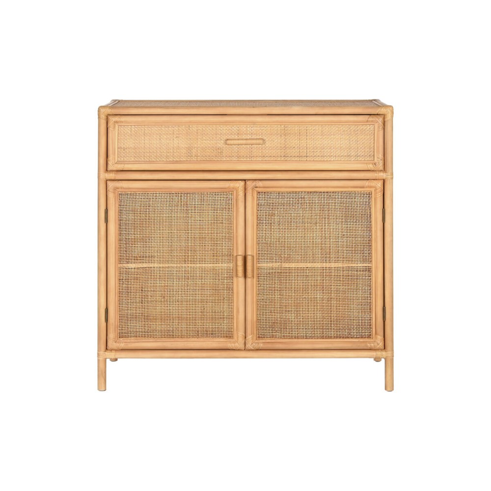 Buffet Home ESPRIT Marron Clair Rotin Sapin 100 x 40 x 100 cm