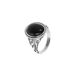 Damenring Albert M. WSOX00460.BO-22 Silberfarben Schwarz 22