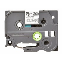 Ruban Laminé pour Etiqueteuses Brother TZE145 Gris 18mm