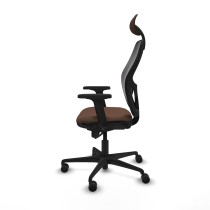 Office Chair with Headrest Jorquera Piqueras y Crespo 2D036N1 Black Dark brown