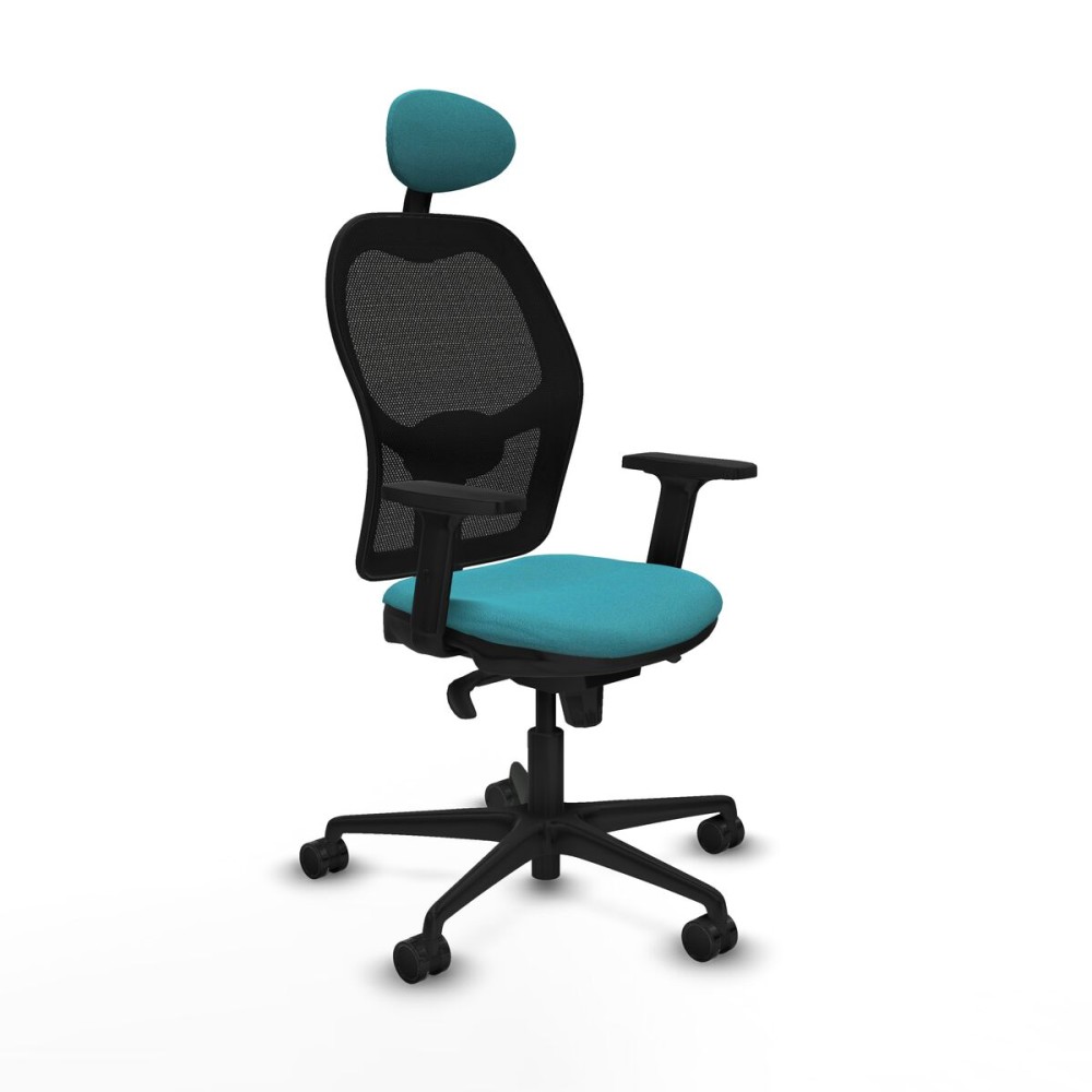 Office Chair with Headrest Jorquera Piqueras y Crespo 2D036N1 Turquoise