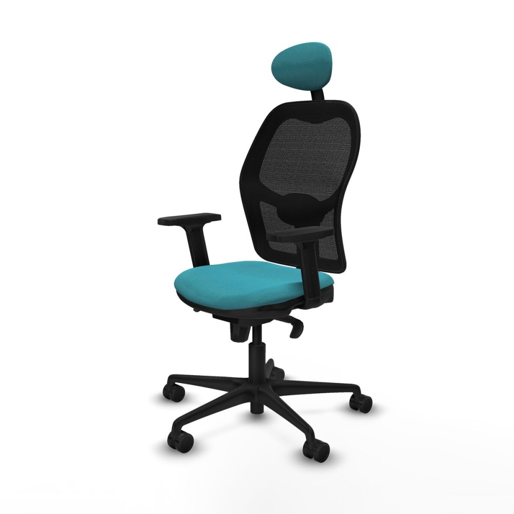 Office Chair with Headrest Jorquera Piqueras y Crespo 2D036N1 Turquoise