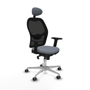 Office Chair with Headrest Jorquera Piqueras y Crespo 2D086G1 Grey