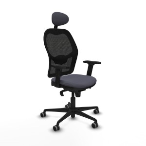 Office Chair with Headrest Jorquera Piqueras y Crespo 2D036G1 Dark grey