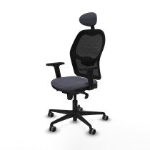 Office Chair with Headrest Jorquera Piqueras y Crespo 2D036G1 Dark grey