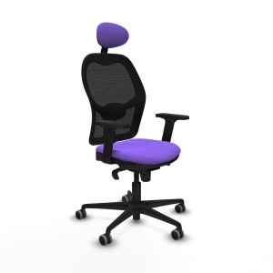 Office Chair with Headrest Jorquera Piqueras y Crespo 2D036G1 Lilac