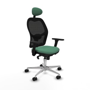 Bürostuhl mit Kopfstütze Jorquera Piqueras y Crespo 3D086N1 Smaragdgrün