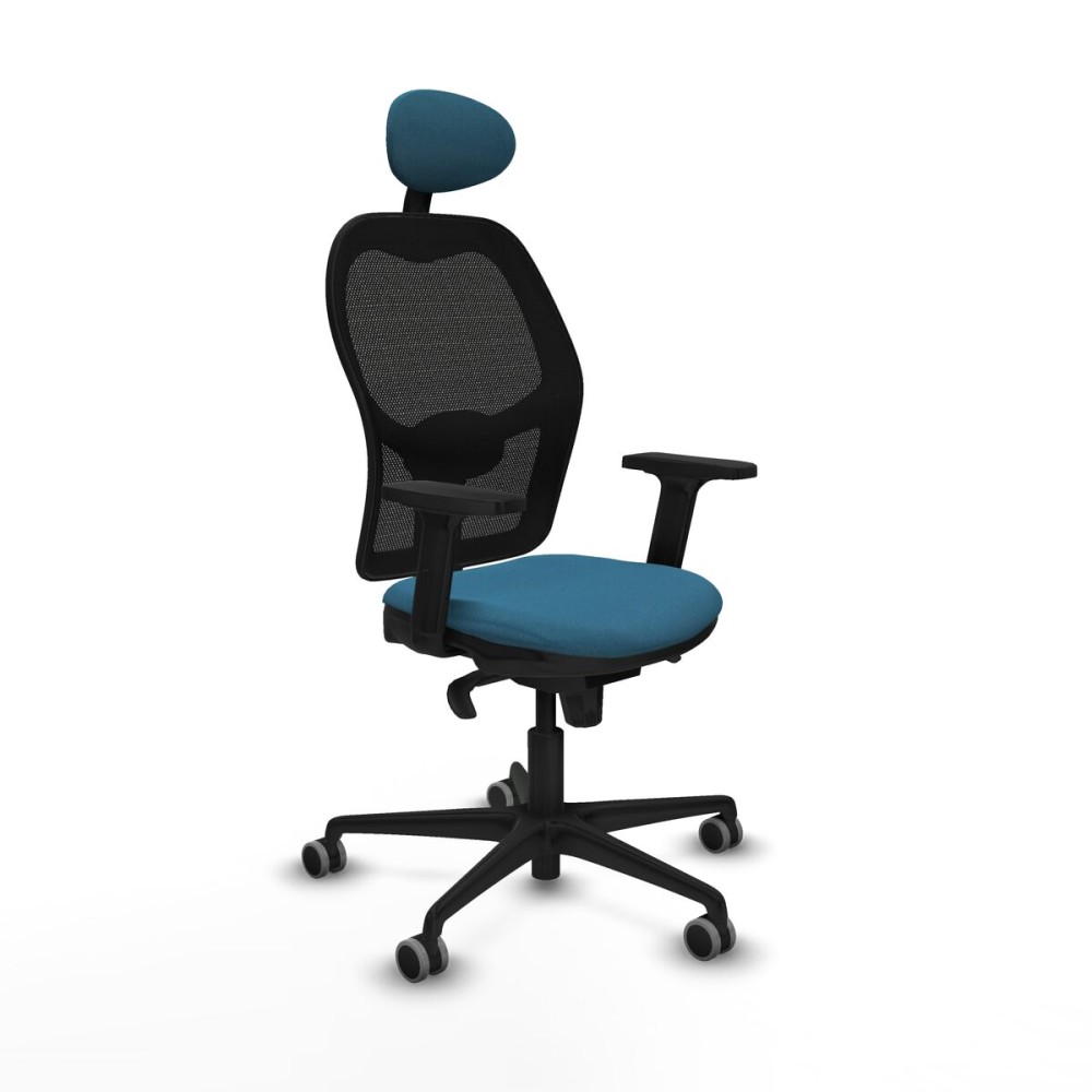 Chaise de Bureau avec Appui-tête Jorquera Piqueras y Crespo 2D036G1 Noir Vert pétrole