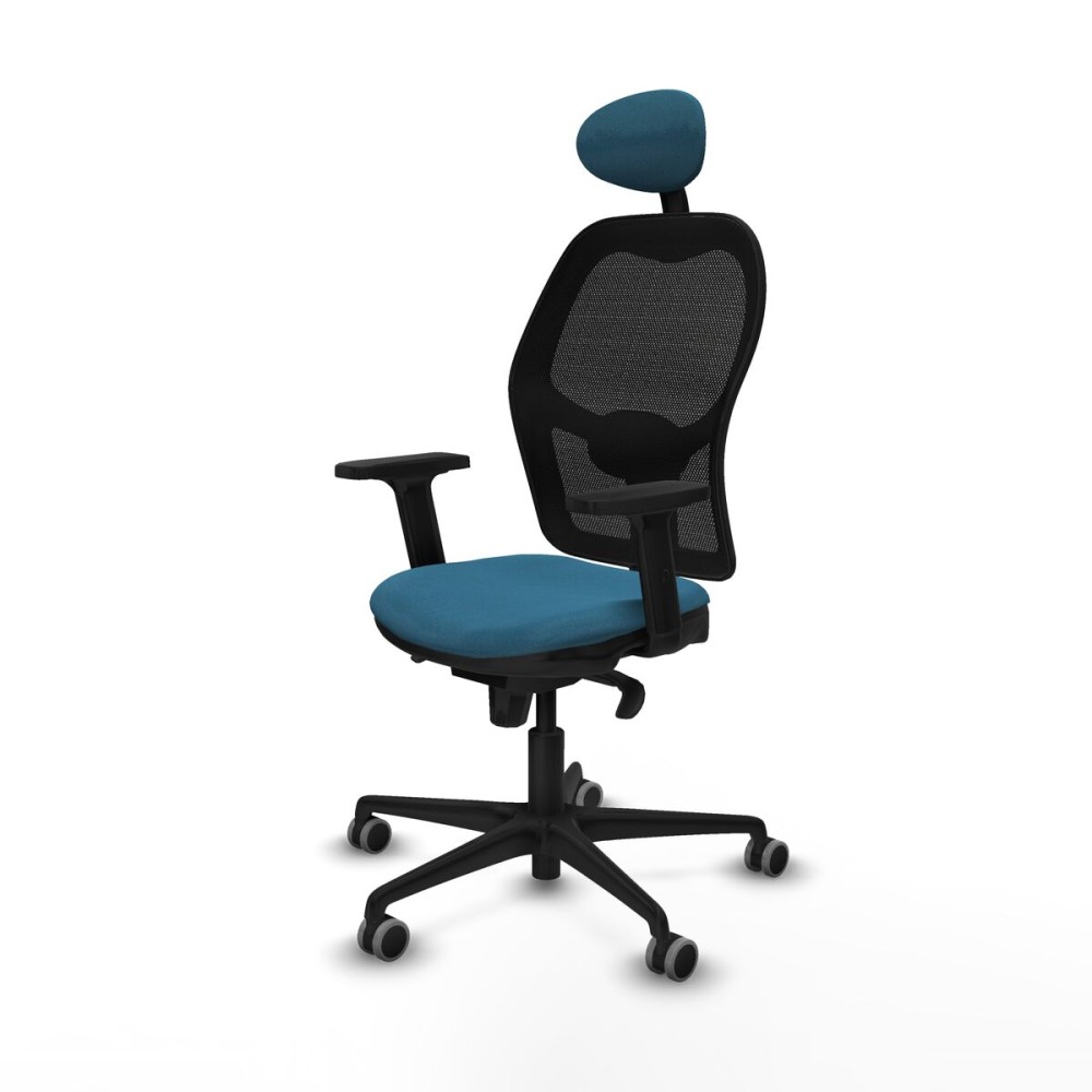 Chaise de Bureau avec Appui-tête Jorquera Piqueras y Crespo 2D036G1 Noir Vert pétrole