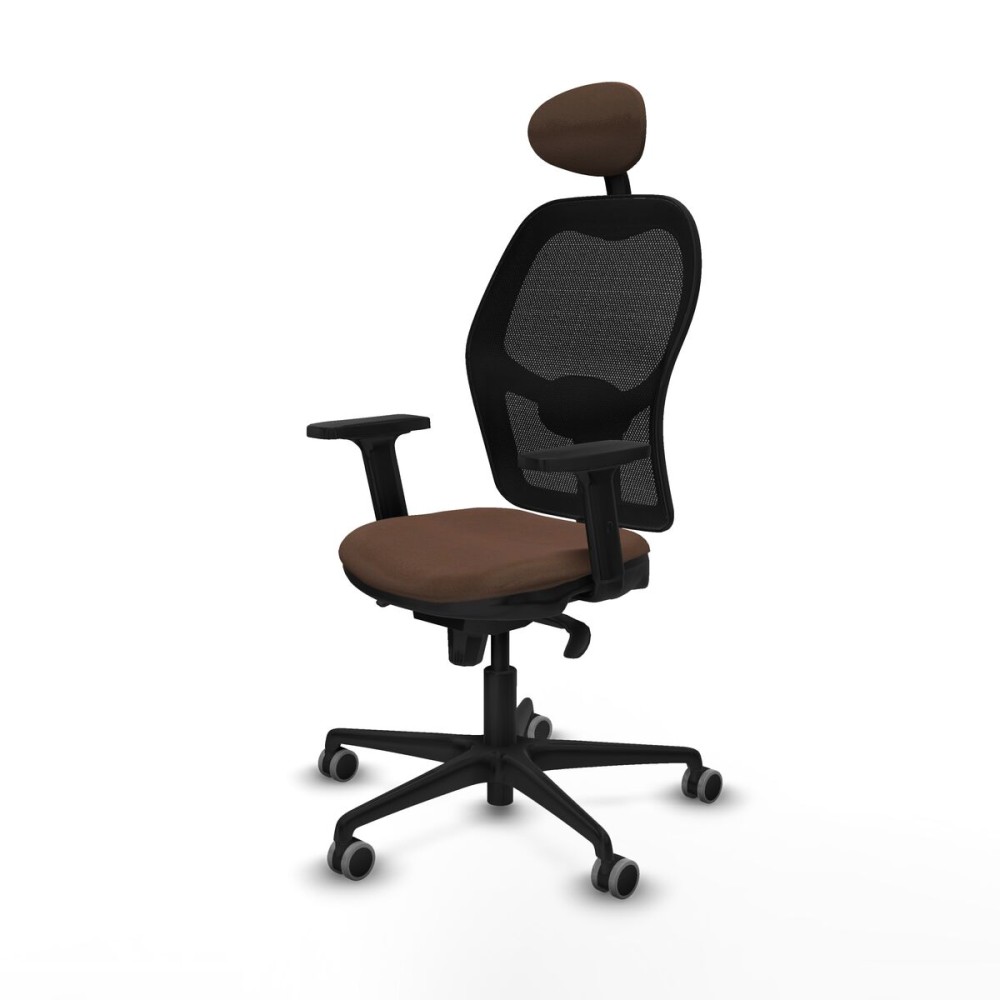 Bürostuhl mit Kopfstütze Jorquera Piqueras y Crespo 2D036G1 Schwarz Dunkelbraun