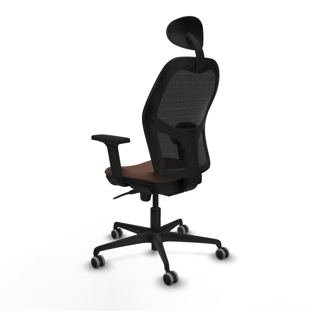 Bürostuhl mit Kopfstütze Jorquera Piqueras y Crespo 2D036G1 Schwarz Dunkelbraun