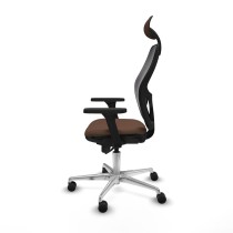 Chaise de Bureau avec Appui-tête Jorquera Piqueras y Crespo 3D086N1 Noir Brun foncé
