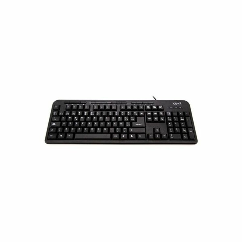 Clavier iggual CK-BASIC-120T QWERTY USB Noir Espagnol Singe (1 Pièce)