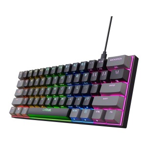 Clavier pour jeu Trust GXT 867 Acira Noir Multicouleur QWERTY Qwerty US