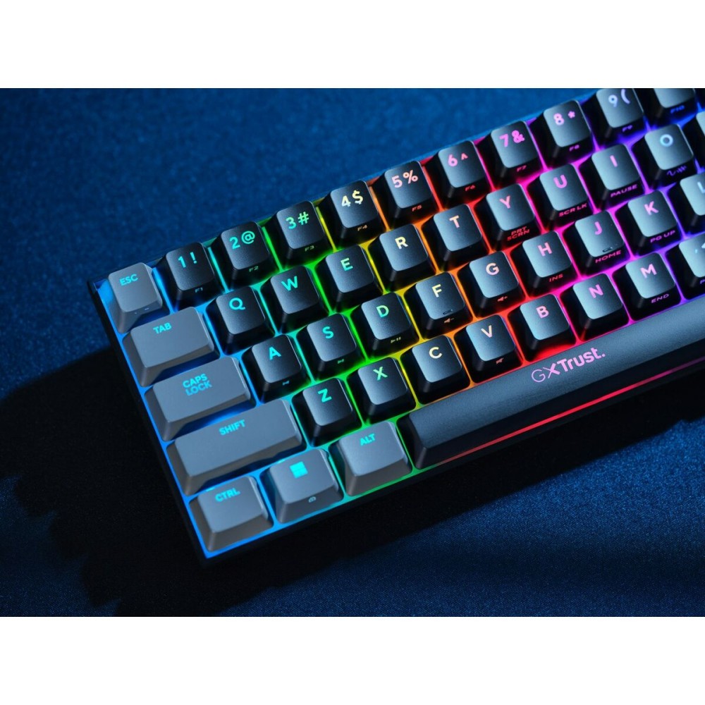 Clavier pour jeu Trust GXT 867 Acira Noir Multicouleur QWERTY Qwerty US