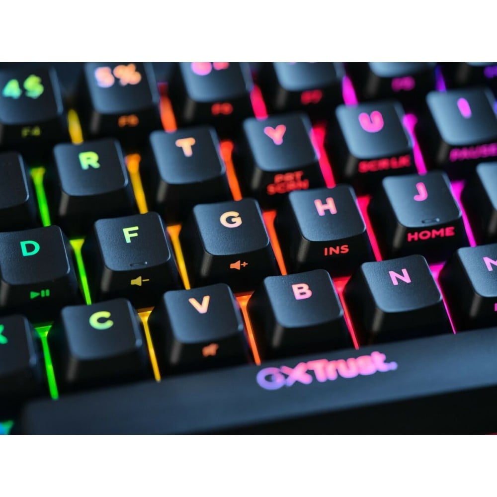 Clavier pour jeu Trust GXT 867 Acira Noir Multicouleur QWERTY Qwerty US