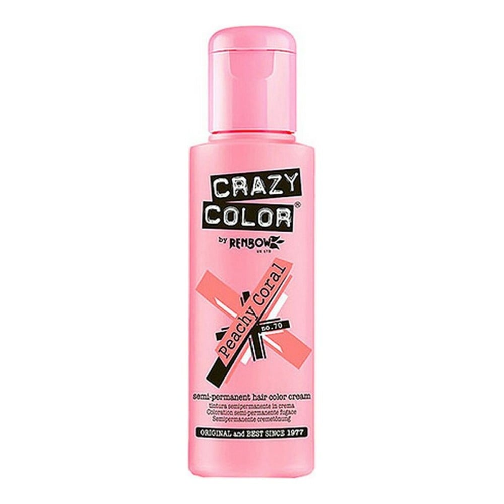 Semi-permanente Tönung Peach Coral Crazy Color Nº 70 (100 ml)