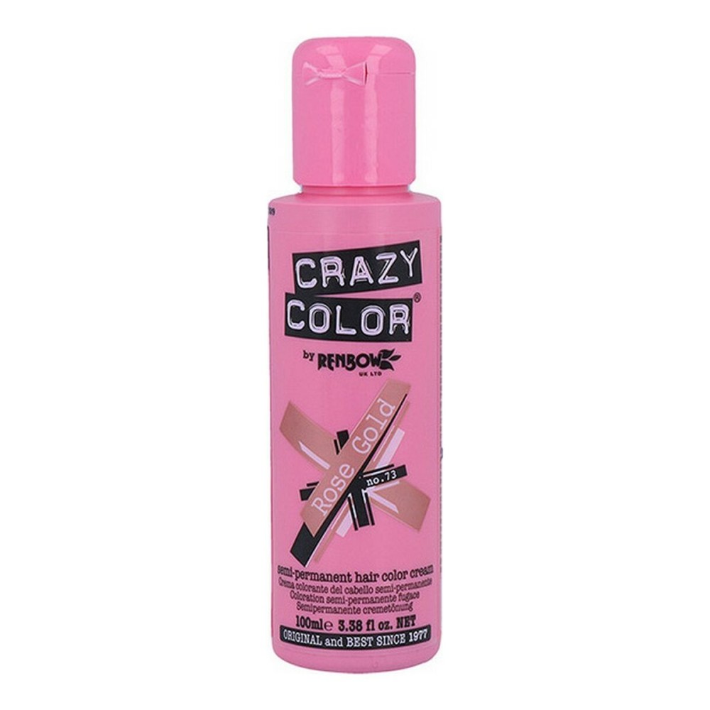 Couleur Semi-permanente Pink Gold Crazy Color Nº 73 (100 ml)