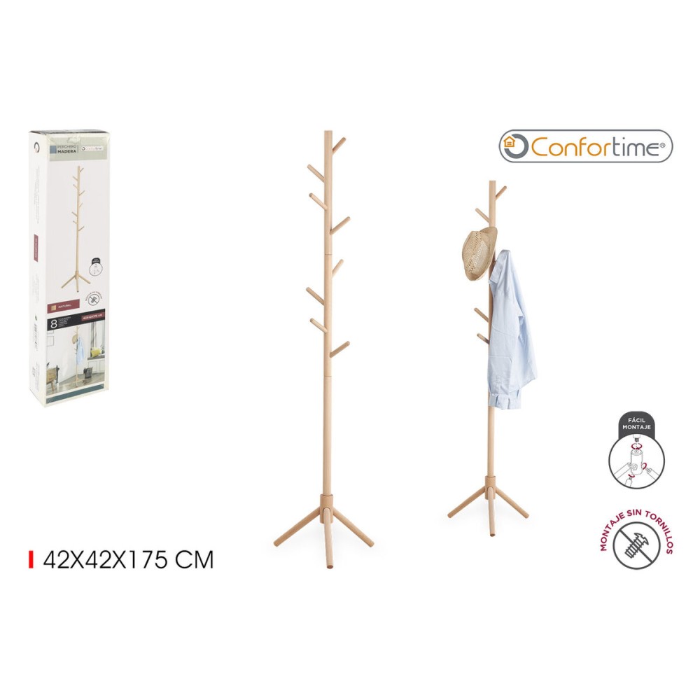 Garderobenständer Confortime Holz 42 x 42 x 175 cm (6 Stück)