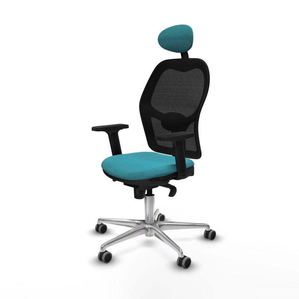 Office Chair with Headrest Jorquera Piqueras y Crespo 2D086G1 Turquoise