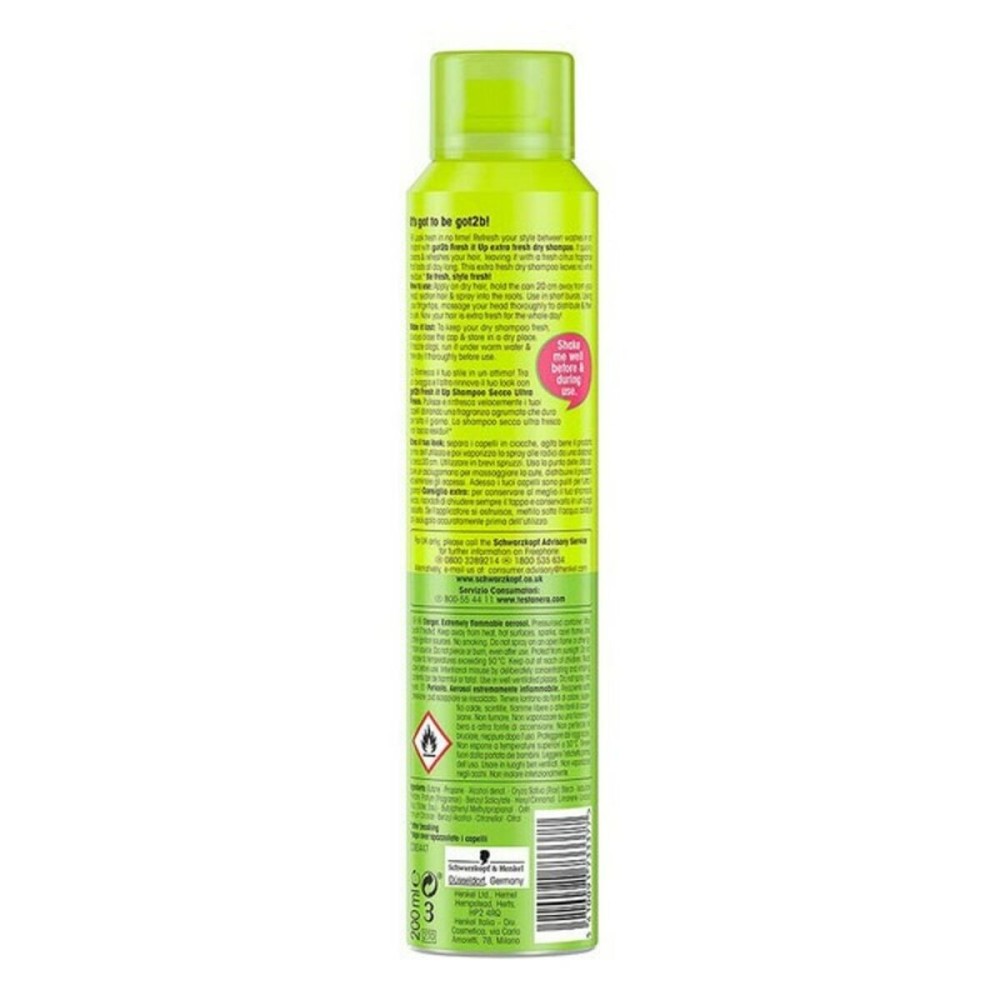 Dry Shampoo Got2b Extra Schwarzkopf 4076451 200 ml