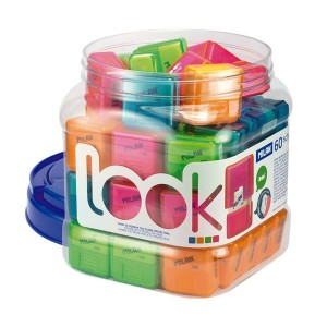 Eraser Set Milan Multicolour 3,4 x 3,2 x 1,9 cm 60 Pieces