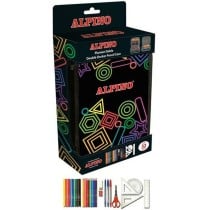 Double Pencil Case Alpino Multicolour 32 Pieces (12 Units)