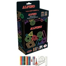 Plumier double Alpino Multicouleur 32 Pièces (12 Unités)