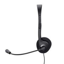 Headphones with Microphone Trust 21665 Black