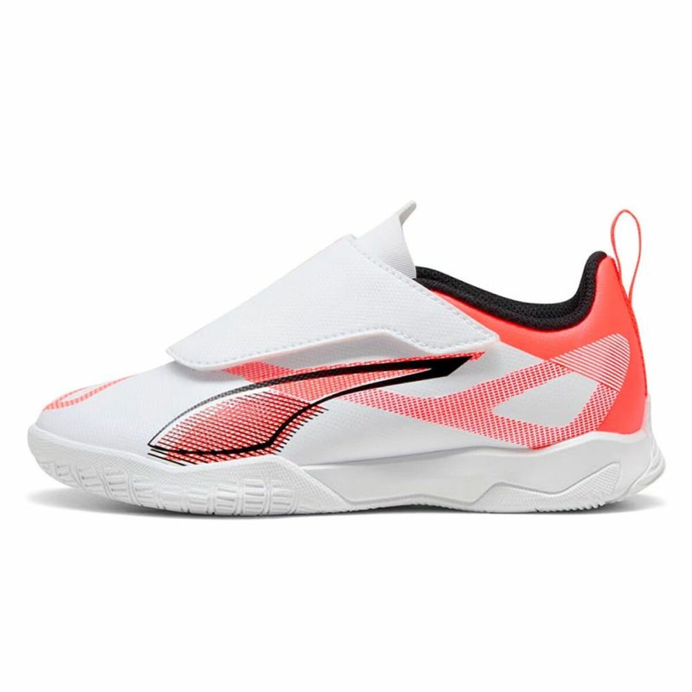Chaussures de Futsal pour Enfants Puma Ultra 5 Play V It Blanc