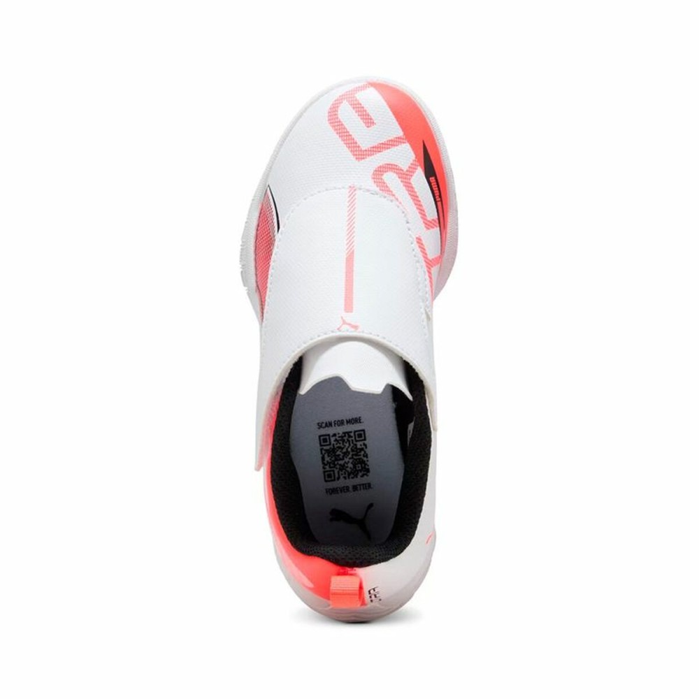 Chaussures de Futsal pour Enfants Puma Ultra 5 Play V It Blanc