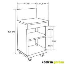 Cart Cook'in Garden COOK'IN GARDEN Black noir