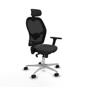 Bürostuhl mit Kopfstütze Jorquera Piqueras y Crespo 3D086N2 Schwarz