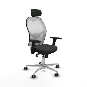 Bürostuhl mit Kopfstütze Jorquera Piqueras y Crespo 3D086G2 Schwarz