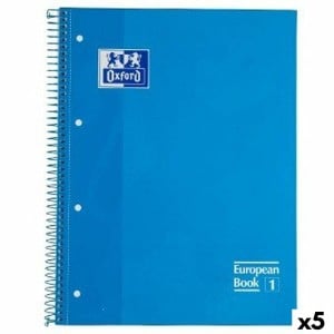 Notizbuch Oxford Classic türkis A4 80 Blatt (5 Stück)