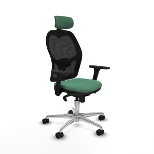 Office Chair with Headrest Jorquera Piqueras y Crespo 3D086N2 Emerald Green