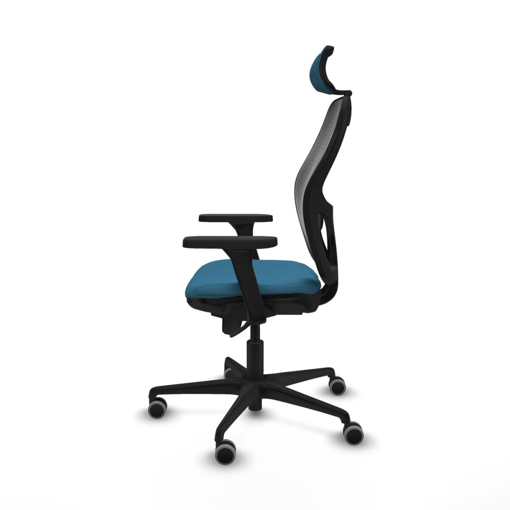 Office Chair with Headrest Jorquera Piqueras y Crespo 3D036G2 Black Petroleum green