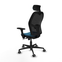 Office Chair with Headrest Jorquera Piqueras y Crespo 3D036G2 Black Petroleum green