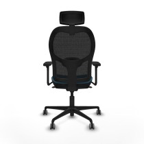Office Chair with Headrest Jorquera Piqueras y Crespo 3D036G2 Black Petroleum green
