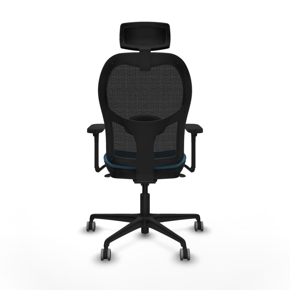 Office Chair with Headrest Jorquera Piqueras y Crespo 3D036G2 Black Petroleum green