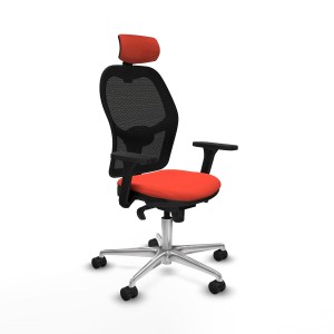 Office Chair with Headrest Jorquera Piqueras y Crespo 3D086N2 Dark Orange