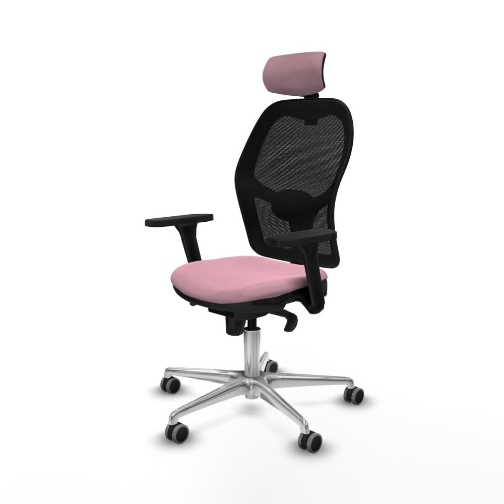 Chaise de Bureau avec Appui-tête Jorquera Piqueras y Crespo 3D086G2 Rose