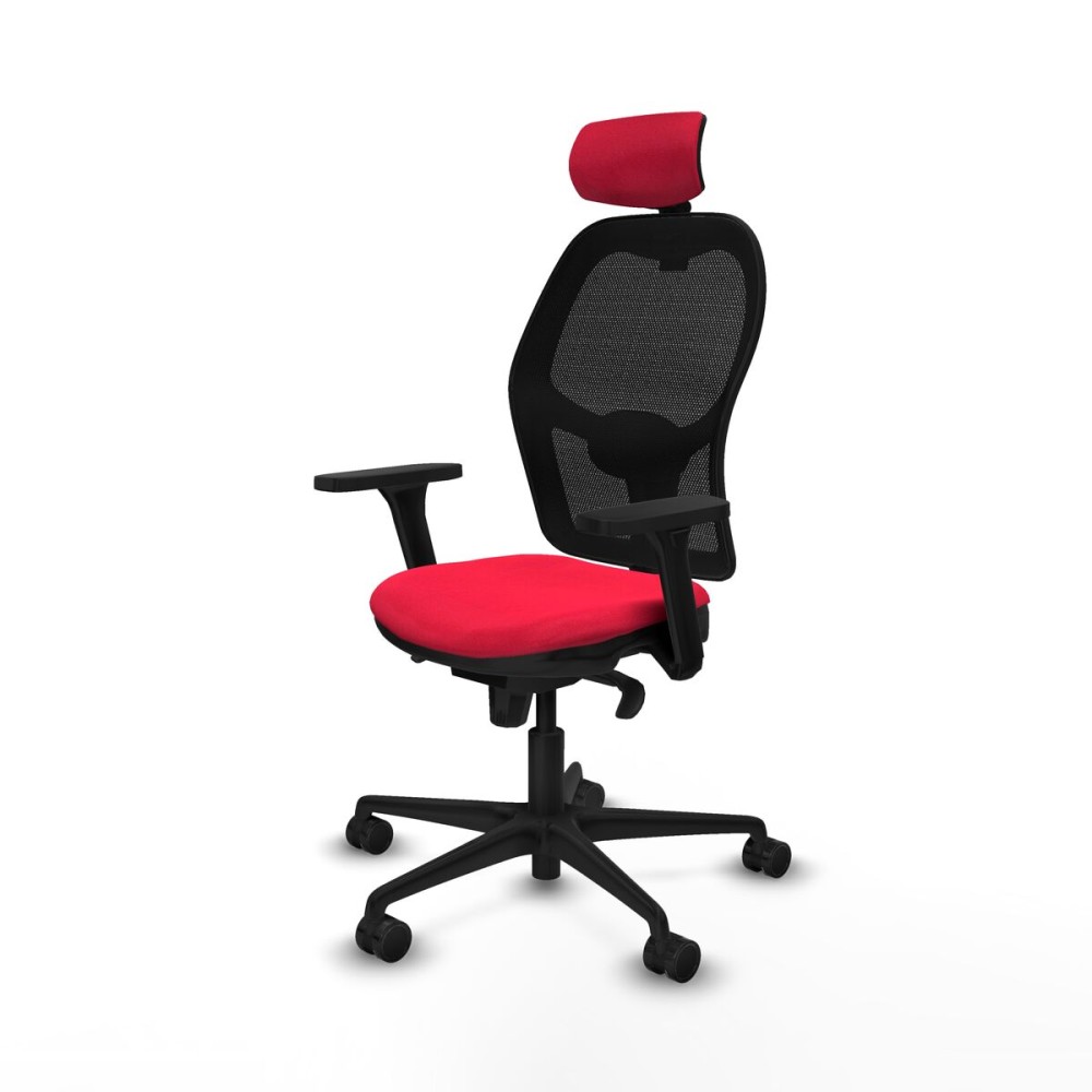 Office Chair with Headrest Jorquera Piqueras y Crespo 3D036N2 Red